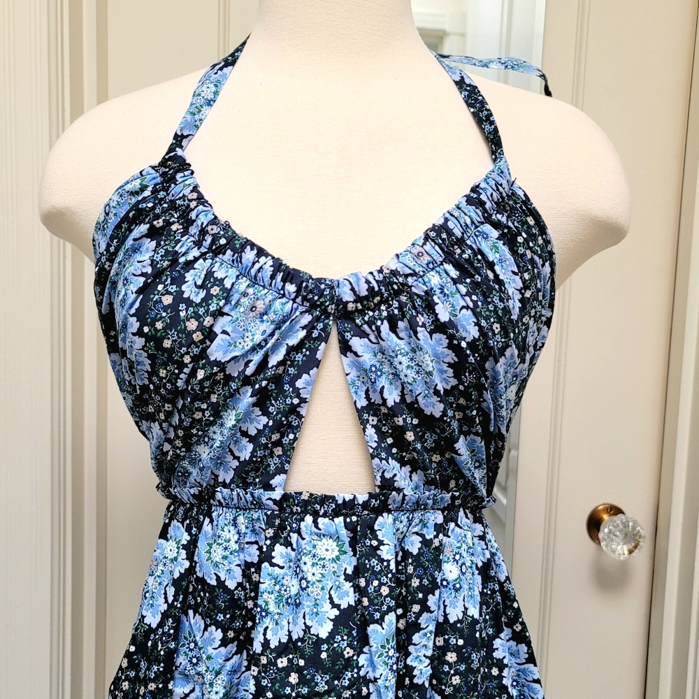 New! J. Crew size 12 Collection Halter Cutout Dress in Ratti Pacific Paisley NWT - Picture 2 of 16